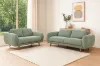 Picture of HELSINKI 3/2 Seater Fabric Sofa Range (Light Olive)