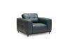 Picture of KALONA 3/2/1 Seater 100% Genuine Leather Sofa Range (Dark Blue) - 1 Seater