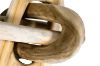 Picture of 655-020 Teak Wood  3 Chains Locked Decoration