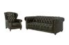 Picture of BAMBURGH 100% Genuine Leather Chesterfield Sofa Range - 1 Seater