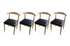 Picture of HORN Metal Frame Dining Chair with Black Cushion