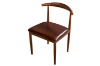Picture of HORN Metal Frame Dining Chair with Brown Cushion