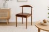 Picture of HORN Metal Frame Dining Chair with Brown Cushion - 4 Chairs in 1 Carton