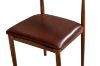 Picture of HORN Metal Frame Dining Chair with Brown Cushion - 4 Chairs in 1 Carton