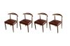 Picture of HORN Metal Frame Dining Chair with Brown Cushion - 4 Chairs in 1 Carton