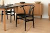 Picture of 53x50x79 WISHBONE Solid Wood Y Replica Chair (Black Frame-Black Seat) - Each