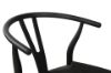 Picture of 53x50x79 WISHBONE Solid Wood Y Replica Chair (Black Frame-Black Seat) - Each