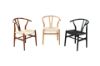 Picture of 53x50x79 WISHBONE Solid Wood Y Replica Chair (Black Frame-Black Seat) - Each