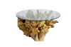 Picture of TAKARA D90 Tempered Glass Top Handcrafted Teak Root Coffee Table