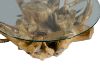 Picture of TAKARA D90 Tempered Glass Top Handcrafted Teak Root Coffee Table