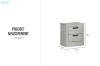 Picture of ASHLEY 2-Drawer Ready-made Bedside Table