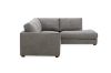 Picture of HEARTLAND Feather Filled Fabric Sectional Sofa (Grey) - Chaise Facing Right