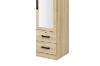 Picture of BESTA Wall Solution Modular Wardrobe System - 1-Door Wardrobe with Mirror & 2 Drawers