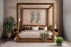 Picture of LIORA Reclaimed Pine Wood 4 Poster Bed Frame