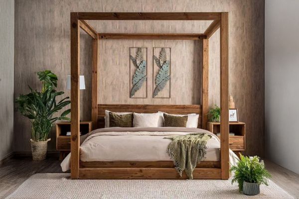 Picture of LIORA Reclaimed Pine 4 Poster Bed Frame - King