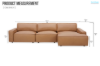 Picture of HAMMOND 100% Oil-Waxed Leather Sectional Sofa