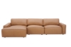 Picture of HAMMOND 100% Oil-Waxed Leather Sectional Sofa - Chaise Facing Left