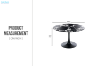Picture of JACOB D80/100/120 Round Dining Table (Black)