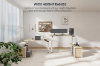 Picture of NEXUS 160 Electric Height-Adjustable Standing Desk With Cabinet Shelf & LED Display & USB Charging Port (Light Oak)