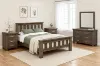 Picture of WESTMINSTER 4PC/5PC/6PC Solid Oak Bedroom Combo in Queen/King Size (Walnut)