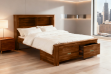 Picture of KASLYN Queen/King Bed Frame with Drawers & Shelves
