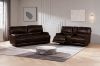 Picture of DAWSON Power Reclining Foil-Printed Fabric Sofa Range with Storage Console & Cup Holders