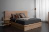 Picture of ZENA Queen Size Bed Frame with Side Shelves, Adjustable Lights & USB ports