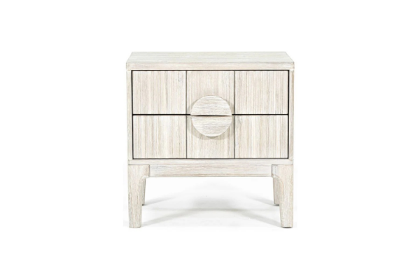 Picture of ADRO 2-Drawer Bedside Table (White Wash Finish)
