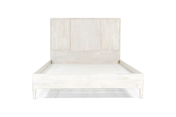 Picture of ADRO Bed Frame (White Wash Finish) - Queen Size 
