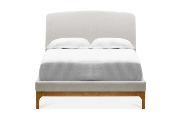 Picture of GINA Fabric & Oak Bed Frame -Double Size