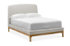 Picture of GINA Fabric & Oak Bed Frame -Double Size