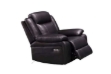 Picture of OZARK Power Recliner 1 Seater Sofa/Armchair (Black)