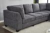 Picture of LIBERTY Premium Chenille Fabric Sectional Sofa (Dark Grey) - Chaise Facing Right