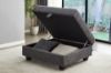 Picture of LIBERTY Premium Chenille Fabric Sectional Sofa (Dark Grey) - Chaise Facing Right with Storage Ottoman