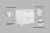 Picture of BALEN 2-Drawer File Cabinet (White) 