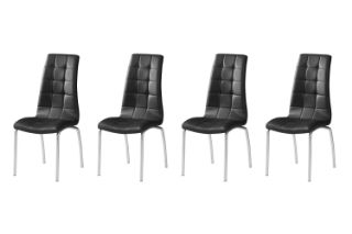 Picture of CARLOS Dining Chair (Black) - 4 Chairs in 1 Carton