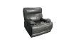 Picture of SOMIA Top-Grain Leather Manual Reclining Sofa Range (Grey) - 1 Seat Recliner Chair (1R)