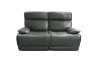 Picture of SOMIA Top-Grain Leather Manual Reclining Sofa Range (Grey) - 3RR + 2RR + 1R Sofa Set