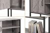 Picture of BESTIER Console Table with Storage Cabinet and Shelves (Grey)