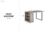 Picture of LITAKE 152 Dining Table with Shelves