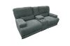 Picture of DAWSON Power Reclining Fabric Sofa Range with Storage Console & Cup Holders (Sage Grey)