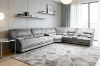 Picture of DAWSON Power Reclining Fabric Sofa Range with Storage Console & Cup Holders (Charcoal Grey)