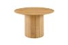 Picture of MESAS D120 Metal-Reinforced Pedestal Dining Table with Hidden Shelf
