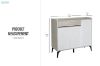 Picture of VALEN 100 3-Door 1-Drawer Shoe Cabinet