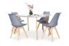 Picture of EFRON 1.2M/1.4M/1.6M 5PC Dining Set (Grey)