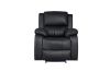 Picture of MARVIN Air Leather Manual Reclining Sofa Range with LED & Console & Wireless Charger (Black)