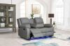 Picture of MARVIN Air Leather Manual Reclining Sofa Range (Grey) - 3RRC+2RRC+1R Sofa Set