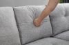 Picture of DEVON Fabric Sectional Sofa with Storage Ottoman (Grey)