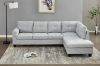 Picture of DEVON Fabric Sectional Sofa with Storage Ottoman (Grey) - Chaise Facing Left