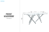 Picture of LUMIX 180 Tempered Glass Dining Table